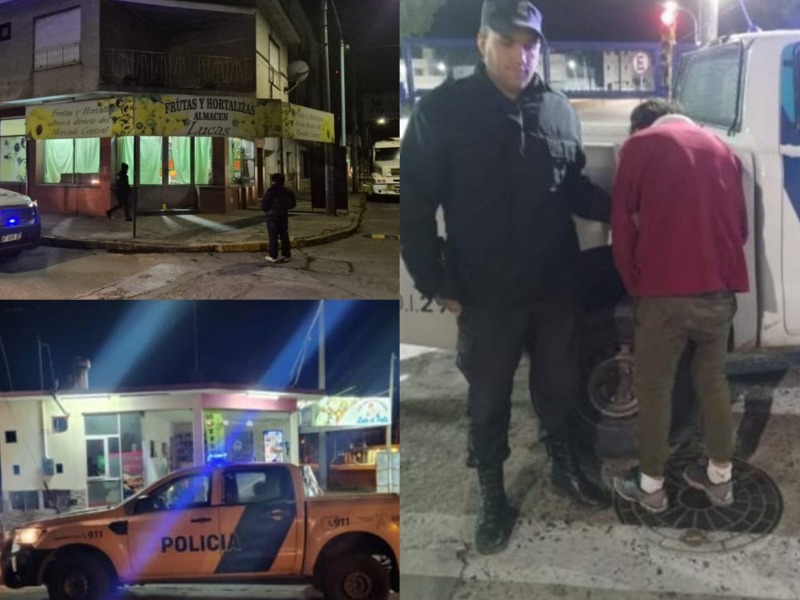 Rob en una verdulera, lo liberaron y volvi a delinquir
